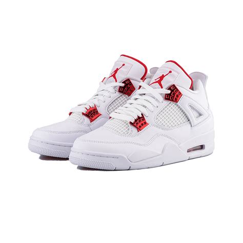 jordan 4 retro white red